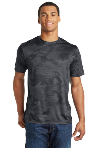 Sport-Tek CamoHex Tee (Iron Grey)