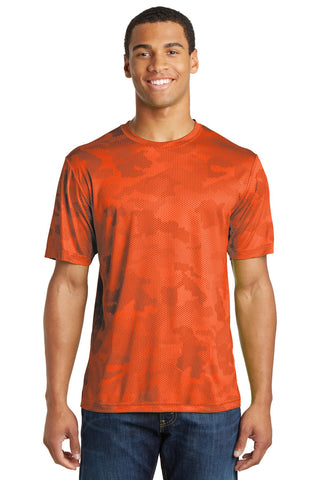 Sport-Tek CamoHex Tee (Neon Orange)