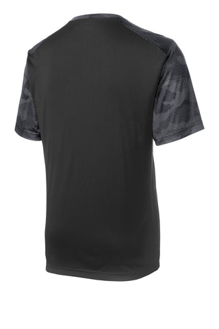 Sport-Tek CamoHex Colorblock Tee (Black/ Iron Grey)