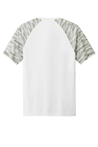 Sport-Tek Drift Camo Colorblock Tee (White)