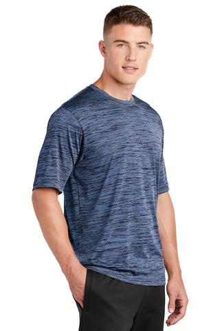 Sport-Tek PosiCharge Electric Heather Tee (Carolina Blue-True Navy Electric)