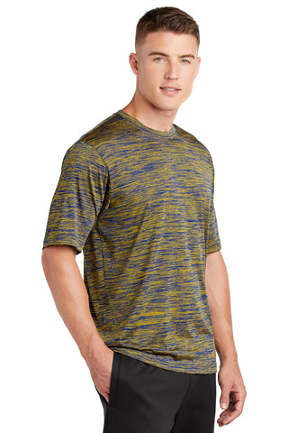 Sport-Tek PosiCharge Electric Heather Tee (True Royal-Gold Electric)