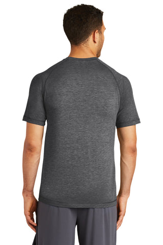 Sport-Tek PosiCharge Tri-Blend Wicking Raglan Tee (Dark Grey Heather)