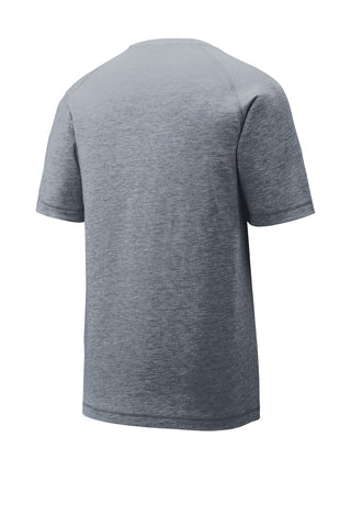 Sport-Tek PosiCharge Tri-Blend Wicking Raglan Tee (True Navy Heather)