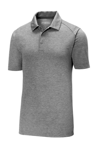 Sport-Tek PosiCharge Tri-Blend Wicking Polo (Dark Grey Heather)