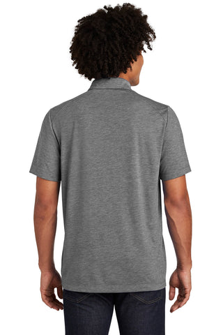 Sport-Tek PosiCharge Tri-Blend Wicking Polo (Dark Grey Heather)