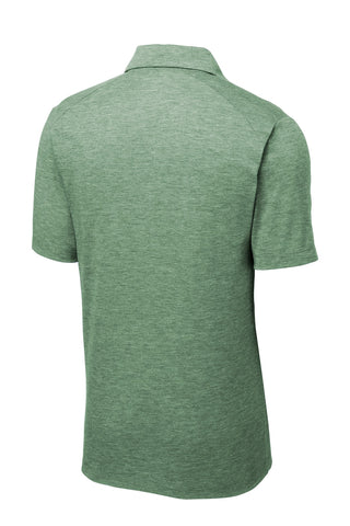 Sport-Tek PosiCharge Tri-Blend Wicking Polo (Forest Green Heather)