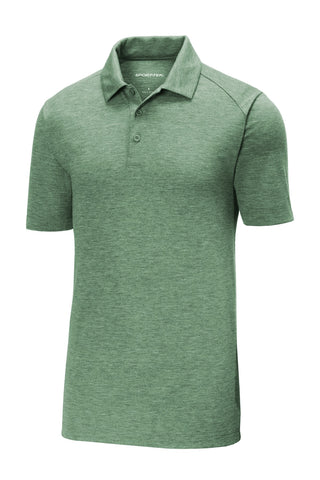 Sport-Tek PosiCharge Tri-Blend Wicking Polo (Forest Green Heather)