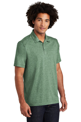 Sport-Tek PosiCharge Tri-Blend Wicking Polo (Forest Green Heather)