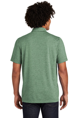 Sport-Tek PosiCharge Tri-Blend Wicking Polo (Forest Green Heather)