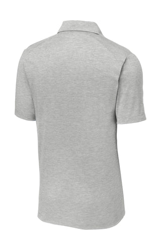 Sport-Tek PosiCharge Tri-Blend Wicking Polo (Light Grey Heather)