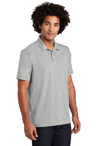 Sport-Tek PosiCharge Tri-Blend Wicking Polo (Light Grey Heather)