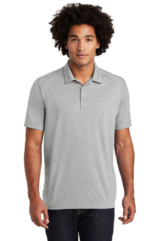 Sport-Tek PosiCharge Tri-Blend Wicking Polo (Light Grey Heather)