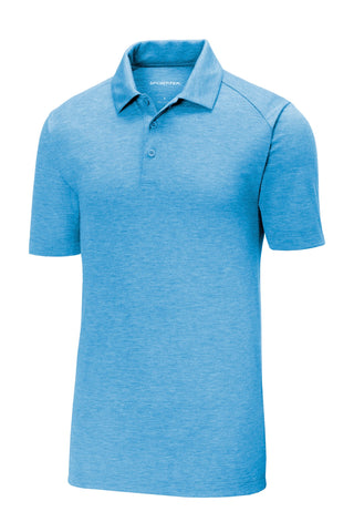 Sport-Tek PosiCharge Tri-Blend Wicking Polo (Pond Blue Heather)