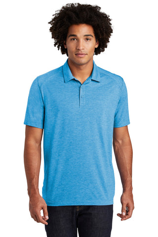 Sport-Tek PosiCharge Tri-Blend Wicking Polo (Pond Blue Heather)