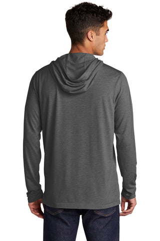 Sport-Tek PosiCharge Tri-Blend Wicking Long Sleeve Hoodie (Dark Grey Heather)