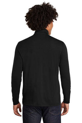 Sport-Tek PosiCharge Tri-Blend Wicking 1/4-Zip Pullover (Black Triad Solid)