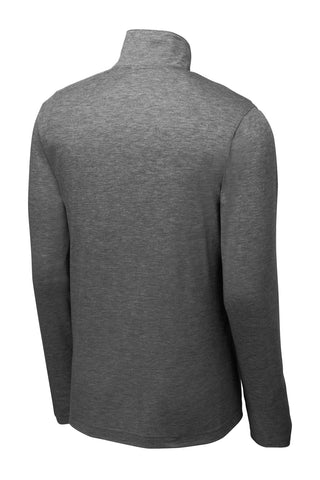 Sport-Tek PosiCharge Tri-Blend Wicking 1/4-Zip Pullover (Dark Grey Heather)