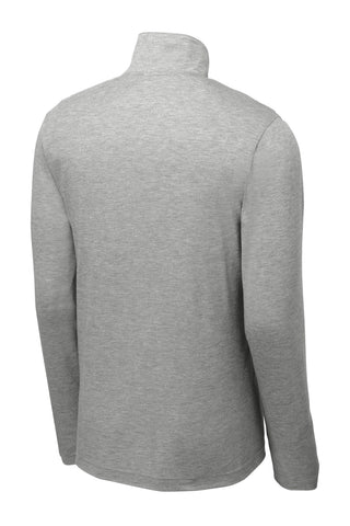 Sport-Tek PosiCharge Tri-Blend Wicking 1/4-Zip Pullover (Light Grey Heather)