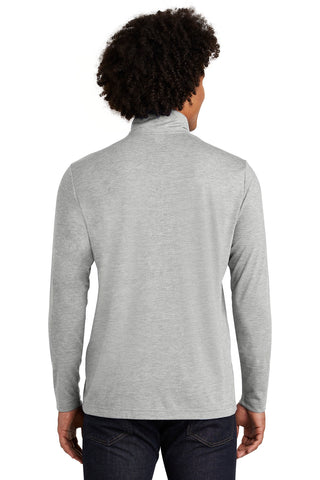 Sport-Tek PosiCharge Tri-Blend Wicking 1/4-Zip Pullover (Light Grey Heather)