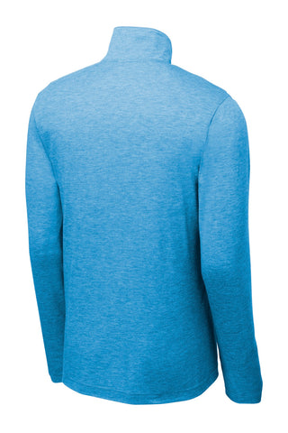 Sport-Tek PosiCharge Tri-Blend Wicking 1/4-Zip Pullover (Pond Blue Heather)