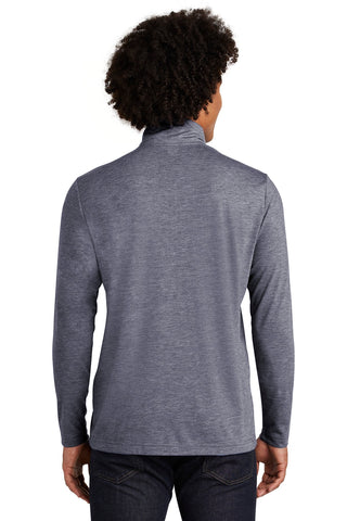 Sport-Tek PosiCharge Tri-Blend Wicking 1/4-Zip Pullover (True Navy Heather)