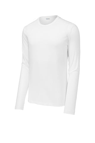 Sport-Tek Posi-UV Pro Long Sleeve Tee (White)