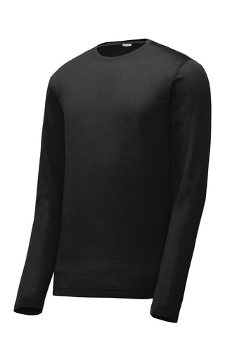 Sport-Tek Long Sleeve PosiCharge Competitor Cotton Touch Tee (Black)