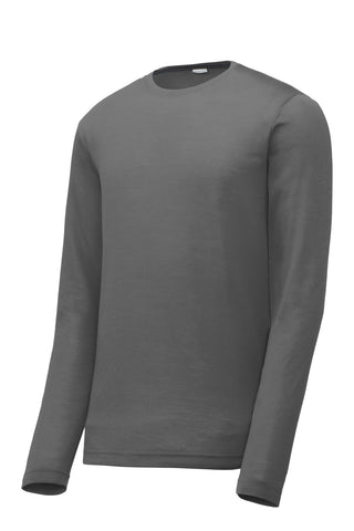 Sport-Tek Long Sleeve PosiCharge Competitor Cotton Touch Tee (Dark Smoke Grey)