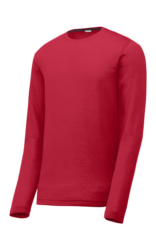 Sport-Tek Long Sleeve PosiCharge Competitor Cotton Touch Tee (Deep Red)