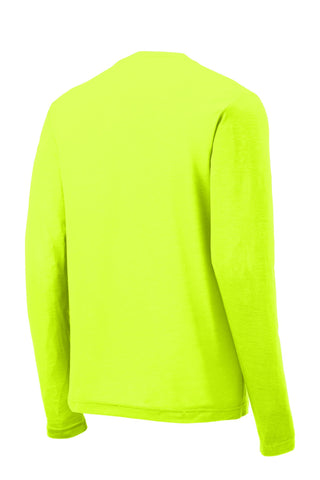 Sport-Tek Long Sleeve PosiCharge Competitor Cotton Touch Tee (Neon Yellow)