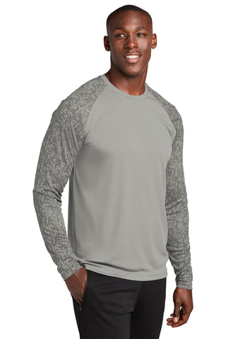 Sport-Tek Long Sleeve Digi Camo Tee (Grey Concrete)