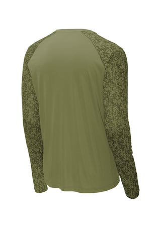 Sport-Tek Long Sleeve Digi Camo Tee (Olive Drab Green)