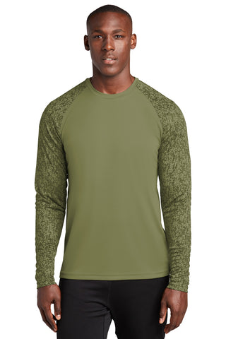 Sport-Tek Long Sleeve Digi Camo Tee (Olive Drab Green)