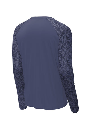 Sport-Tek Long Sleeve Digi Camo Tee (True Navy)