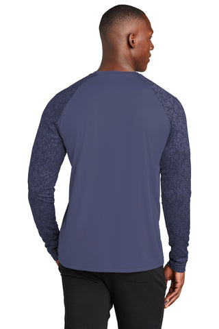 Sport-Tek Long Sleeve Digi Camo Tee (True Navy)