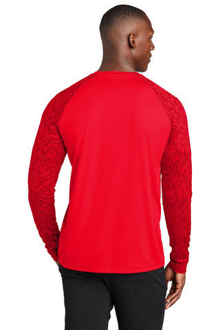 Sport-Tek Long Sleeve Digi Camo Tee (True Red)