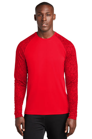 Sport-Tek Long Sleeve Digi Camo Tee (True Red)