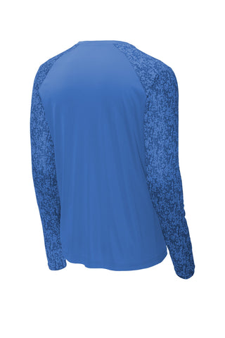 Sport-Tek Long Sleeve Digi Camo Tee (True Royal)