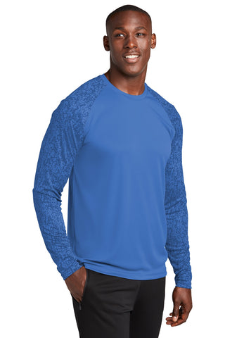 Sport-Tek Long Sleeve Digi Camo Tee (True Royal)