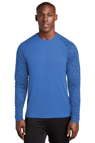 Sport-Tek Long Sleeve Digi Camo Tee (True Royal)