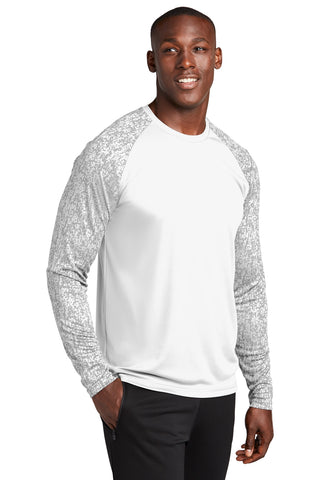 Sport-Tek Long Sleeve Digi Camo Tee (White)