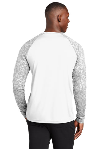 Sport-Tek Long Sleeve Digi Camo Tee (White)