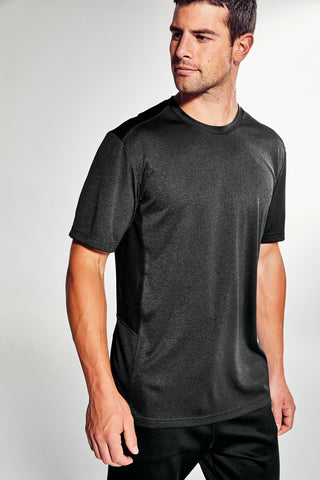 Sport-Tek Endeavor Tee (Black Heather/ Black)