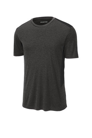 Sport-Tek Endeavor Tee (Black Heather/ Black)