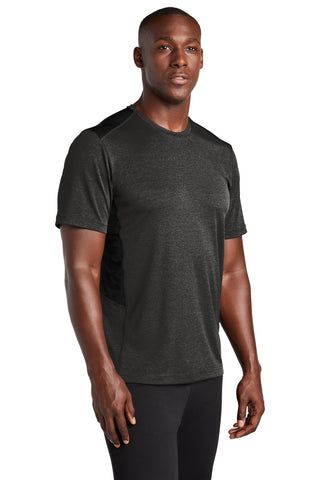 Sport-Tek Endeavor Tee (Black Heather/ Black)