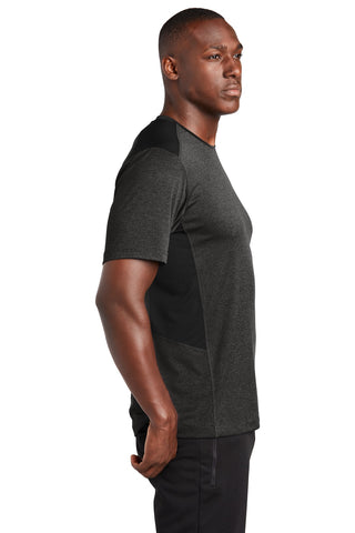 Sport-Tek Endeavor Tee (Black Heather/ Black)