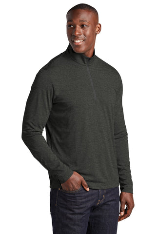 Sport-Tek Endeavor 1/2-Zip Pullover (Black Heather)