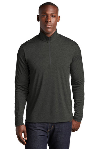 Sport-Tek Endeavor 1/2-Zip Pullover (Black Heather)