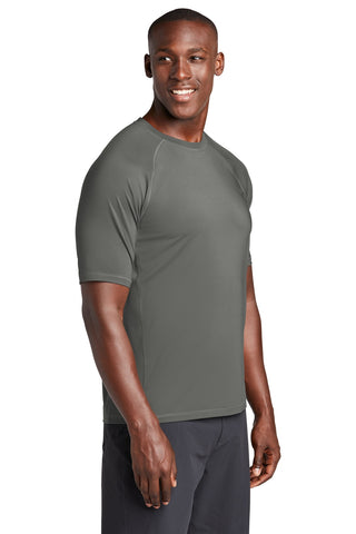 Sport-Tek Rashguard Tee (Dark Smoke Grey)